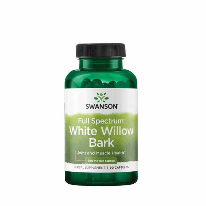 СУОНСЪН КОРА ОТ БЯЛА ВЪРБА ПЪЛЕН СПЕКТЪР капсули 400 мг 90 броя / SWANSON FULL SPECTRUM WHITE WILLOW BARK