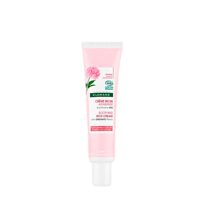 КЛОРАН УСПОКОЯВАЩ БОГАТ КРЕМ ЗА ЛИЦЕ С БОЖУР 40 мл. / KLORANE SOOTHING RICH CREAM WITH ORGANIC PEONY