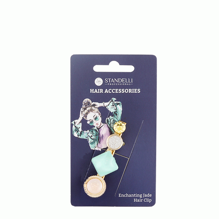 ФИБА ЗА КОСА ВЪЛШЕБЕН НЕФРИТ модел 0780943 / STANDELLI HAIR CLIP ENCHANTING JADE