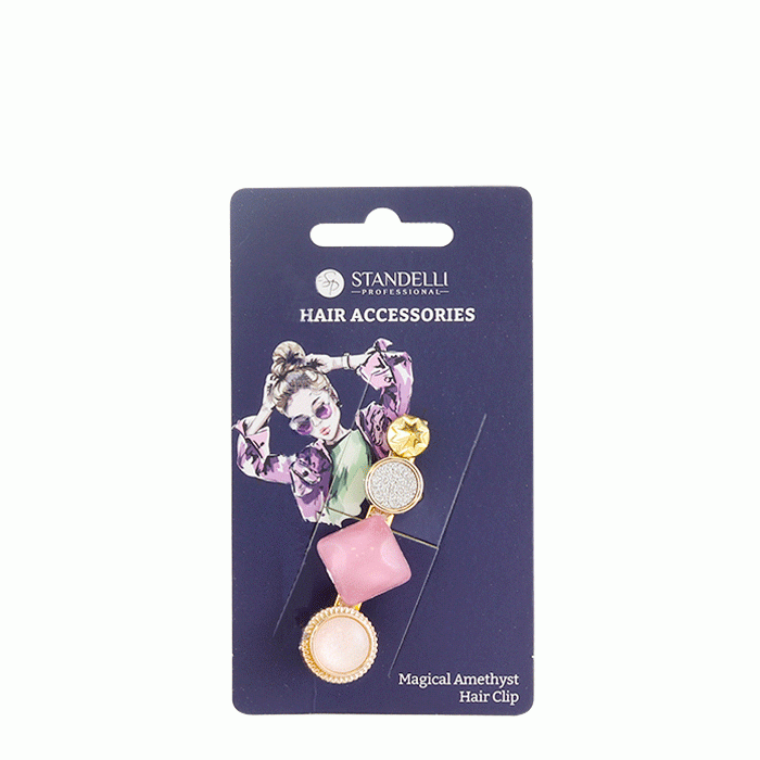 ФИБА ЗА КОСА МАГИЧЕСКИ АМЕТИСТ модел 0780942 / STANDELLI HAIR CLIP MAGICAL AMETHYST