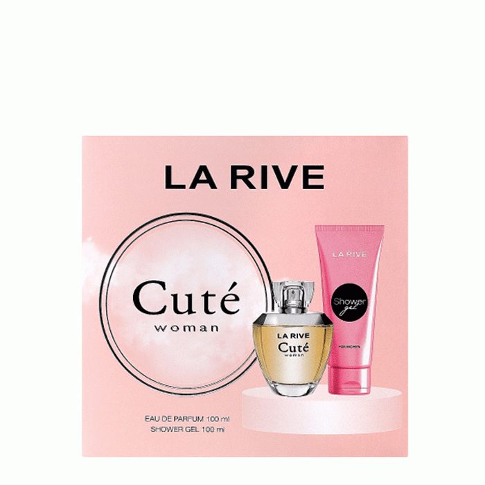 КОМПЛЕКТ ЛА РИВ CUTE ПАРФЮМНА ВОДА 100 мл. + ДУШ ГЕЛ 100 мл. / LA RIVE CUTE EAU DE PARFUM + SHOWER GEL