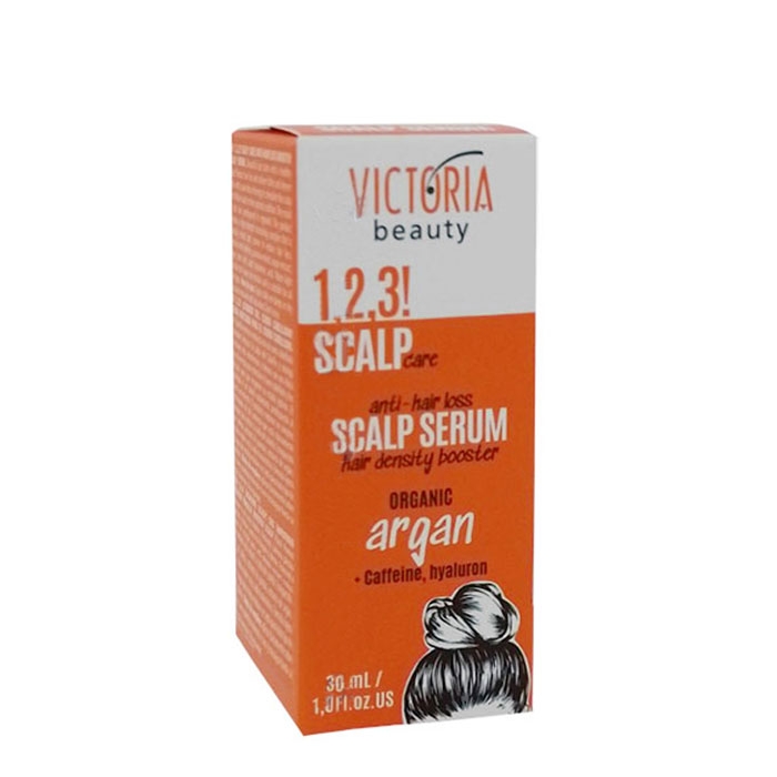 СТИМУЛИРАЩ СЕРУМ ПРОТИВ КОСОПАД С АРГАН 1, 2, 3 SCALP CARE 30 мл. / VICTORIA BEAUTY 1, 2, 3 SCALP CARE ANTI-HAIR LOSS SCALP SERUM