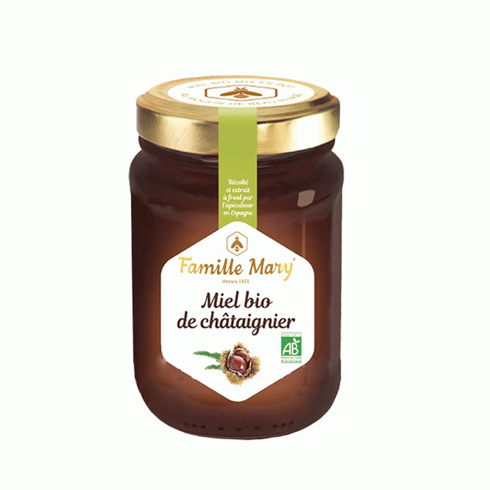 ФРЕНСКИ БИО ПЧЕЛЕН МЕД ОТ КЕСТЕНИ 230 гр. / FAMILLE MARY FRENCH ORGANIC CHESTNUT HONEY