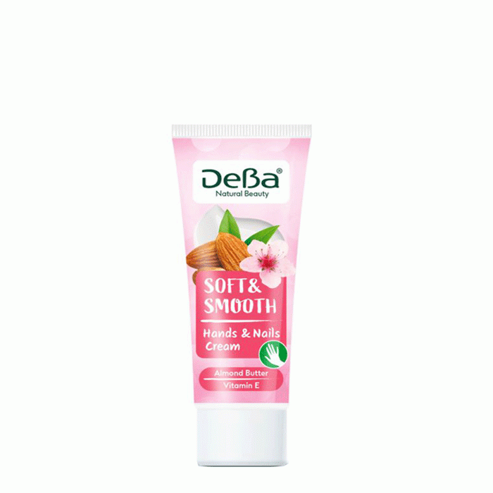ДЕВА NATURAL BEAUTY ПОДХРАНВАЩ КРЕМ ЗА РЪЦЕ И НОКТИ С БАДЕМОВО МАСЛО И ВИТАМИН E 75 мл. / DEVA NATURAL BEAUTY SOFT &amp; SMOOTH HANDS AND NAILS CREAM WITH ALMOND BUTTER AND VITAMIN E