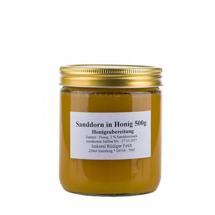 МОРСКИ ЗЪРНАСТЕЦ В МЕД 500 гр. / RUDIGER FELDT PRODUCTS SEA BUCKTORN IN HONEY