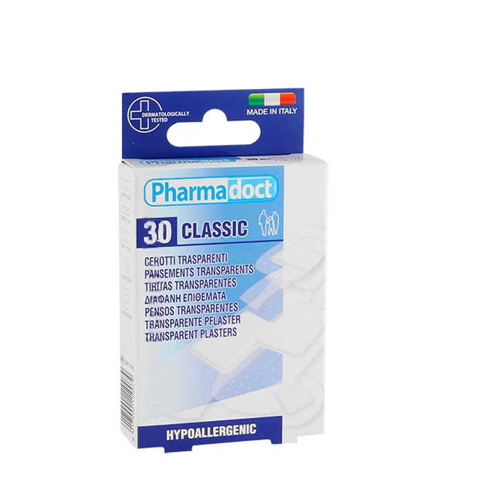 ФАРМАДОКТ КЛАСИК ПРОЗРАЧЕН ПЛАСТИР 30 броя / PHARMADOCT TRANSPARENT ...