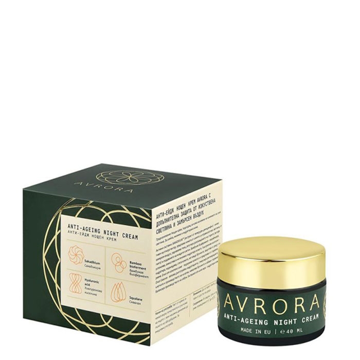АВРОРА НОЩЕН АНТИ - ЕЙДЖ КРЕМ 40 мл. / NOVA COSMETICS AVRORA ANTI-AGEING NIGHT CREAM