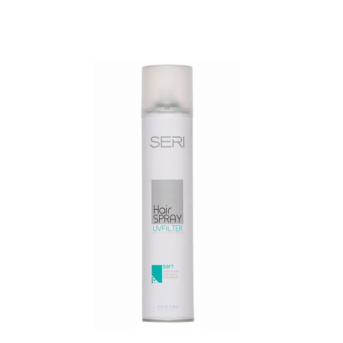 СЕРИ ЛАК ЗА КОСА НОРМАЛНА ФИКСАЦИЯ 400 мл. / FARCOM SERI HAIR SPRAY UV FILTER SOFT
