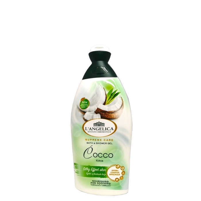ДУШ ГЕЛ И ПЯНА ЗА ВАНА КОКОС 500 мл. / L`ANGELICA BATH &amp; SHOWER GEL COCCO