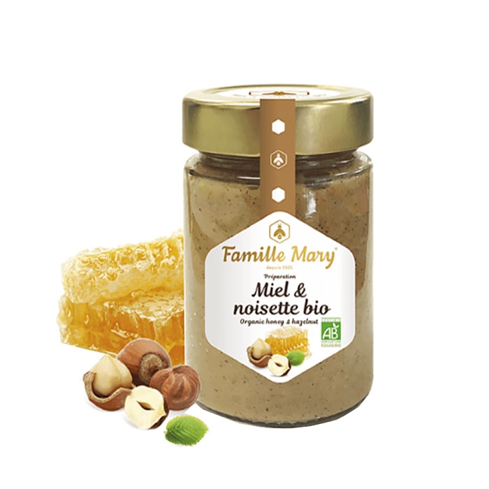 БИО ЦВЕТЕН МЕД С ЛЕШНИЦИ 240 г / FAMILLE MARY ORGANIC HONEY AND HAZELNUT