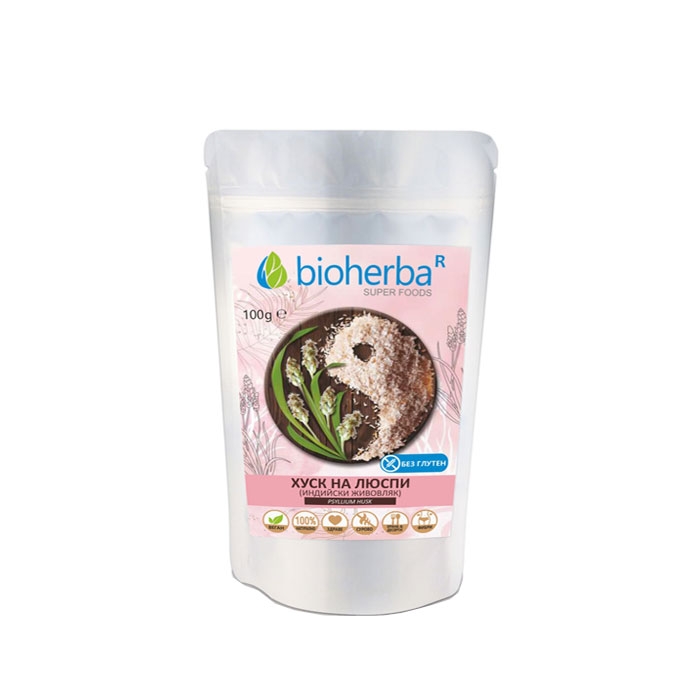БИОХЕРБА БИО ХУСК НА ЛЮСПИ 100 гр. / BIOHERBA HUSK IN FLAKES BIO