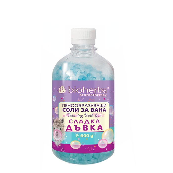 БИОХЕРБА СОЛИ ЗА ВАНА СЛАДКА ДЪВКА 600 гр. / BIOHERBA FOAMING BATH SALT SWEET GUM