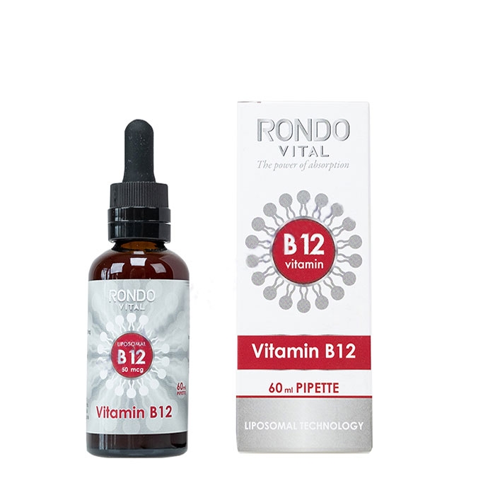 РОНДО ВИТАЛ ЛИПОЗОМЕН ВИТАМИН B12 С ПИПЕТА 60 мл. / RONDO VITAL VITAMIN B12 PIPETTE LIPOSOMAL TECHNOLOGY