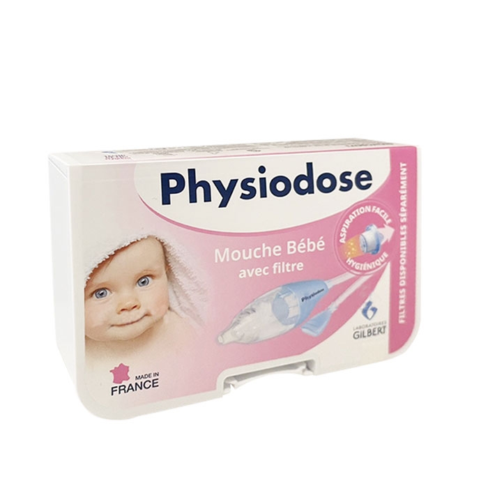 БЕБЕШКИ АСПИРАТОР ЗА НОС, С ФИЛТЪР / GILBERT LABORATORIES PHYSIODOSE ...