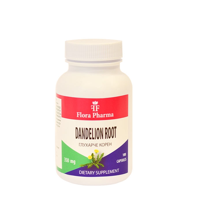 ФЛОРА ФАРМА ГЛУХАРЧЕ КОРЕН капсули 350 мг. 100 броя / FLORA PHARMA DANDELION ROOT
