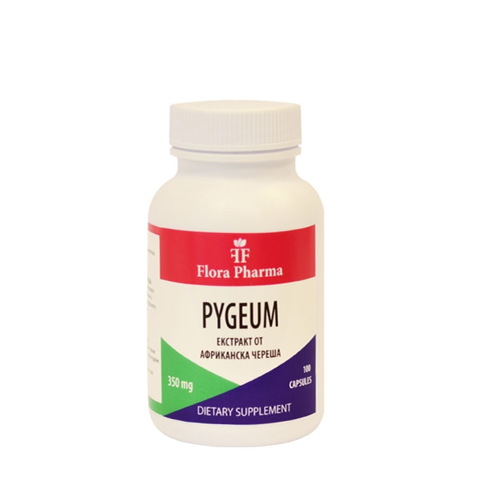 ФЛОРА ФАРМА ПИГЕУМ капсули 350 мг. 100 броя / FLORA PHARMA PYGEUM