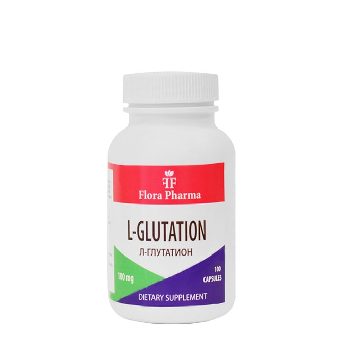 ФЛОРА ФАРМА L-ГЛУТАТИОН капсули 100 мг. 100 броя / FLORA PHARMA L-GLUTATIONE