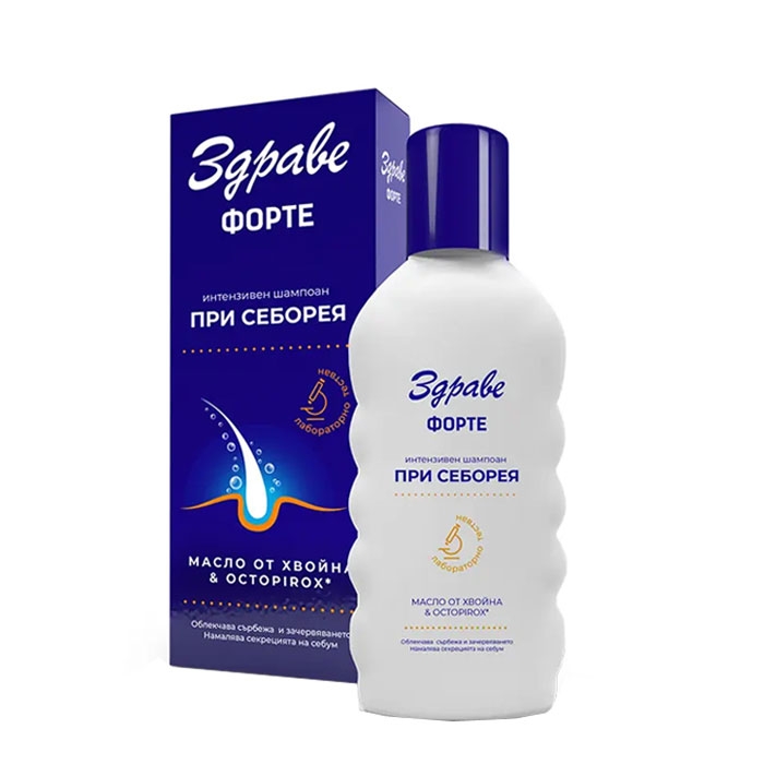 ШАМПОАН ЗДРАВЕ ФОРТЕ ПРОТИВ СЕБОРЕЯ 130 мл. / AROMA ZDRAVE SHAMPOO FORTE ANTI SEBOREA