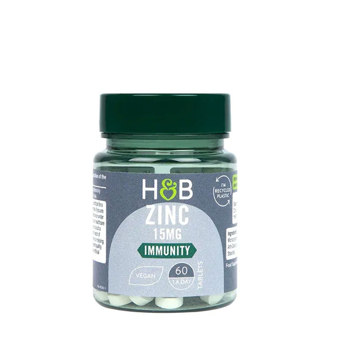 ЦИНК таблетки 15 мг 60 броя / HOLLAND &amp; BARRETT ZINK
