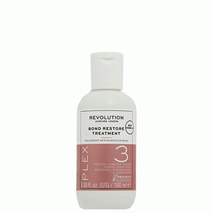 РЕВОЛЮШЪН HAIRCARE BOND ВЪЗСТАНОВЯВАЩ КОМПЛЕКС ЗА КОСА PLEX 3 100 мл. / REVOLUTION HAIRCARE PLEX 3 BOND RESTORE TREATMENT