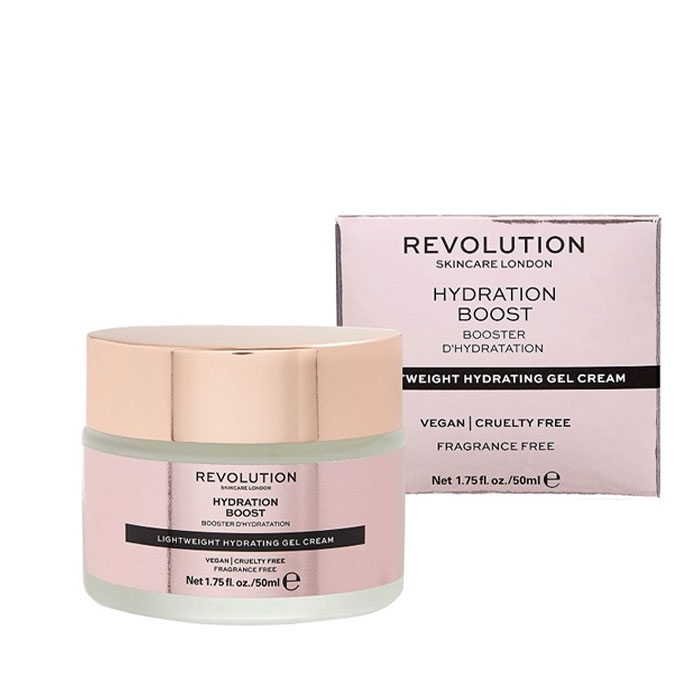 РЕВОЛЮШЪН SKINCARE ДНЕВЕН КРЕМ ЗА ЛИЦЕ HYDRA BOOST 50 мл. / REVOLUTION SKINCARE HYDRATION BOOST LIGHTWEIGHT HYDRATING GEL CREAM