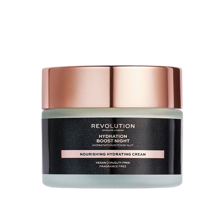 РЕВОЛЮШЪН SKINCARE НОЩЕН КРЕМ ЗА ЛИЦЕ HYDRA BOOST 50 мл. / REVOLUTION SKINCARE HYDRATION BOOST NIGHT NOURISHING HYDRATING CREAM