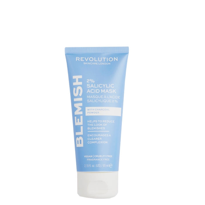 РЕВОЛЮШЪН SKINCARE МАСКА ЗА ЛИЦЕ BLEMISH SALICYLIC ACID 2% 65 мл. / REVOLUTION SKINCARE 2% SALICYLIC ACID BHA ANTI BLEMISH FACE MASK