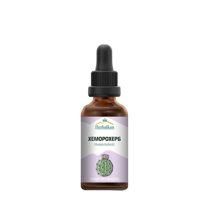 ХЕРБАЛКАН ХЕМОРОХЕРБ тинктура 50 мл. / HERBALKAN HEMORRHOHERB