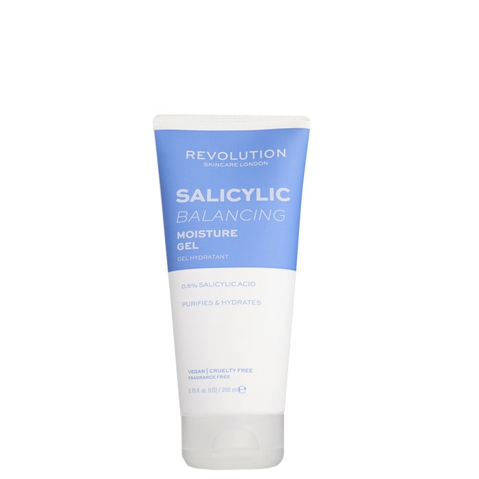 РЕВОЛЮШЪН SKINCARE БАЛАНСИРАЩ И ХИДРАТИРАЩ ГЕЛ ЗА ТЯЛО SALICILIC ACID 0,5% 200 мл. / REVOLUTION SKINCARE 0.5% SALICYLIC ACID BHA BALANCING GEL MOISTURISER