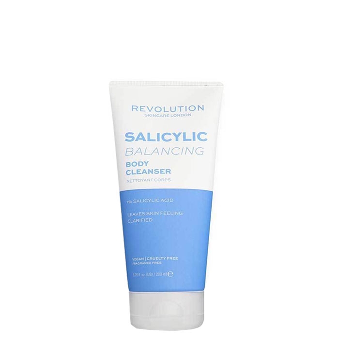 РЕВОЛЮШЪН SKINCARE БАЛАНСИРАЩ ДУШ КРЕМ ЗА ТЯЛО SALICILIC ACID 1% 200 мл. / REVOLUTION SKINCARE 1% SALICYLIC ACID BHA BALANCING BODY CLEANSER