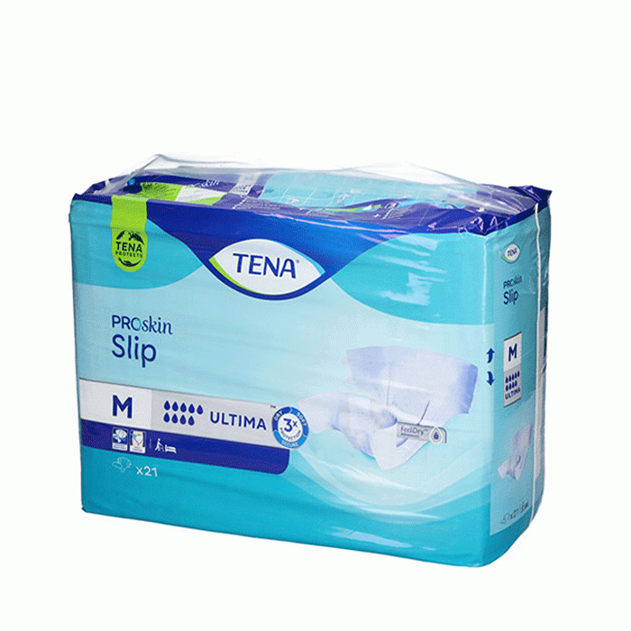 ПЕЛЕНИ ЗА ВЪЗРАСТНИ PROSKIN SLIP ULTIMA размер М 21 броя / SCA HYGIENE PRODUCTS TENA SLIP PROSKIN ULTIMA ADULT DIAPER