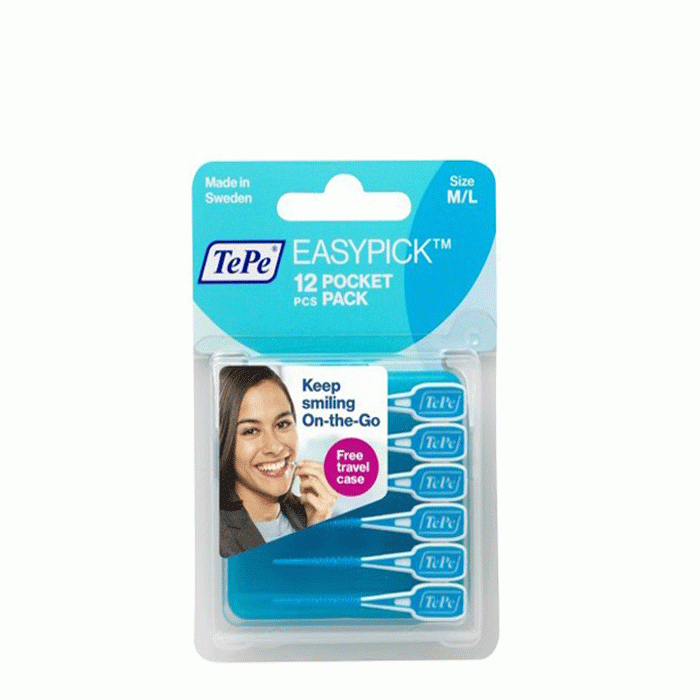 ТЕПЕ ИНТЕРДЕНТАЛНА ЧЕТКА ЗА ЗЪБИ ТЕПЕ ИЗИ ПИК размер M/L 12 броя / TEPE EASYPICK EASY M/L
