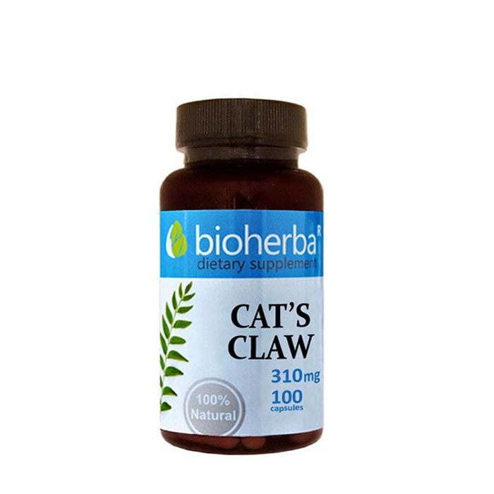 БИОХЕРБА КОТЕШКИ НОКЪТ капсули 310 мг. 100 броя / BIOHERBA CATS CLAW