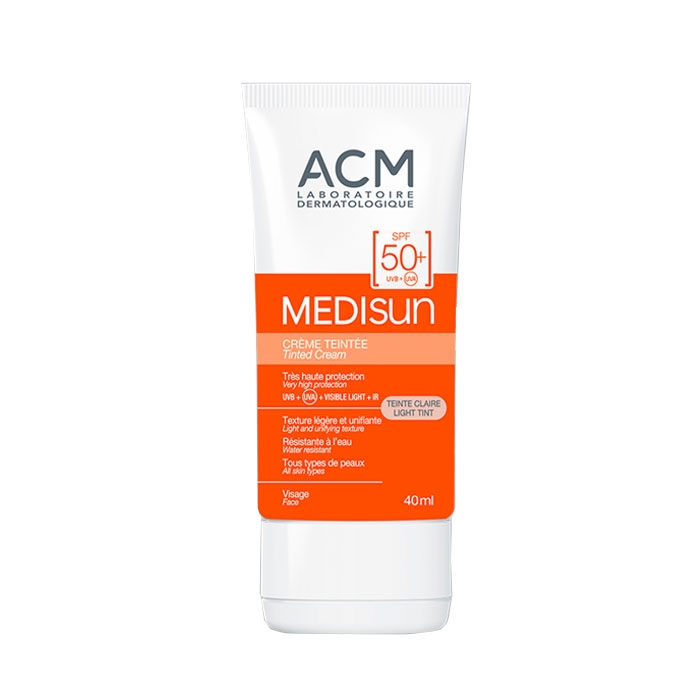 МЕДИСЪН ОЦВЕТЕН СЛЪНЦЕЗАЩИТЕН КРЕМ SPF50+ 40 мл. / ACM LABORATOIRE DERM MEDISUN TINNED CREAM SPF50+