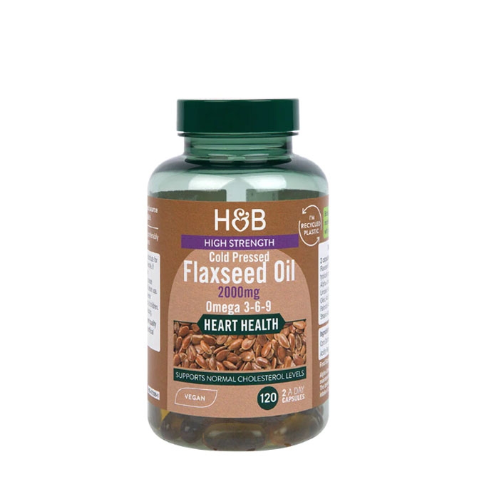 ЛЕНЕНО МАСЛО ВЕГАН 1000 мг. капсули 120 броя / HOLLAND & BARRETT ...