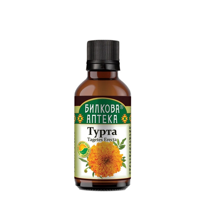 БИЛКОВА АПТЕКА ТИНКТУРА ТУРТА 50 мл. / BILKOVA APTEKA TAGETES ERECTA