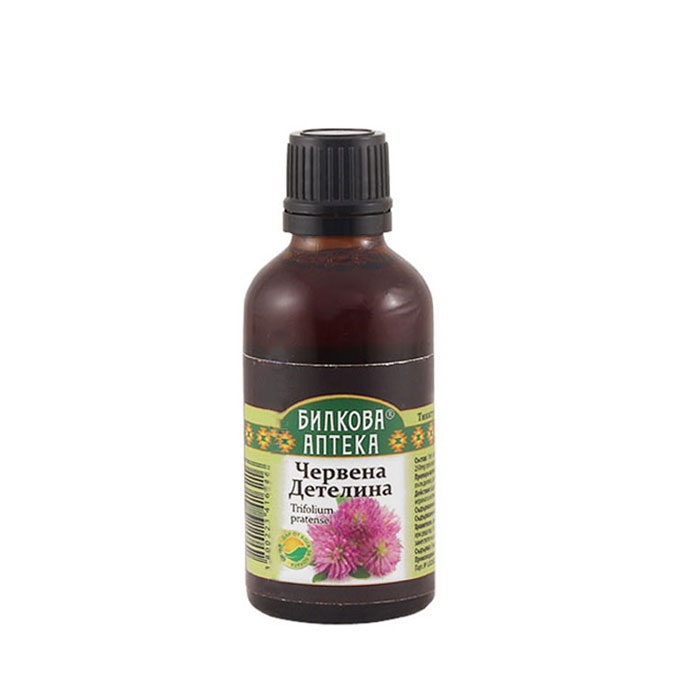 БИЛКОВА АПТЕКА ТИНКТУРА ЧЕРВЕНА ДЕТЕЛИНА 50 мл. / BILKOVA APTEKA RED CLOVER