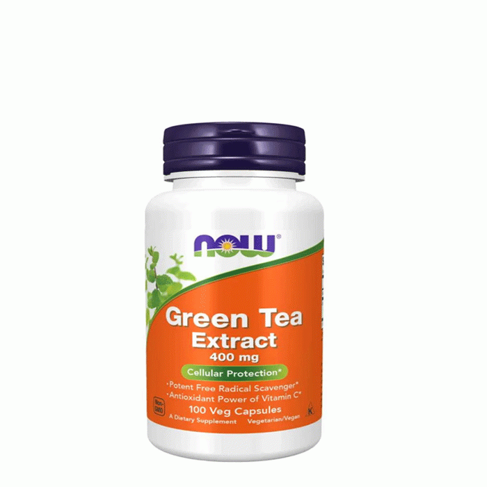НАУ ФУДС ЗЕЛЕН ЧАЙ капсули 400 мг. 60 % 100 броя / NOW FOODS GREEN TEA