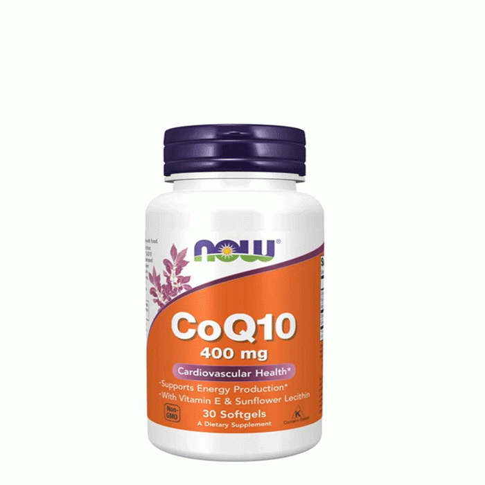 НАУ ФУДС КОЕНЗИМ Q10 драже 400 мг. 30 броя / NOW FOODS COQ10 ( COENZYME Q 10 )