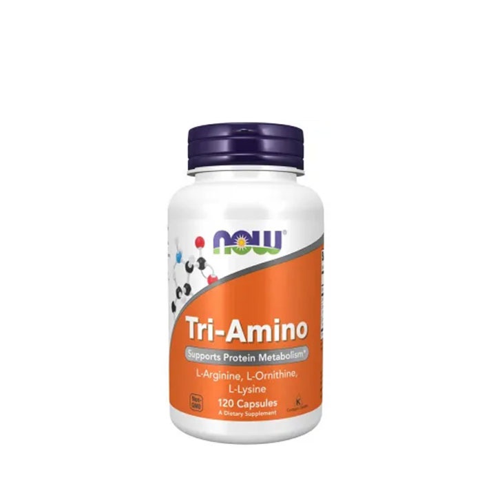 НАУ ФУДС ТРИ-АМИНО капсули 120 броя / NOW FOODS TRI - AMINO ARGININE, ORNITINE, LYSINE