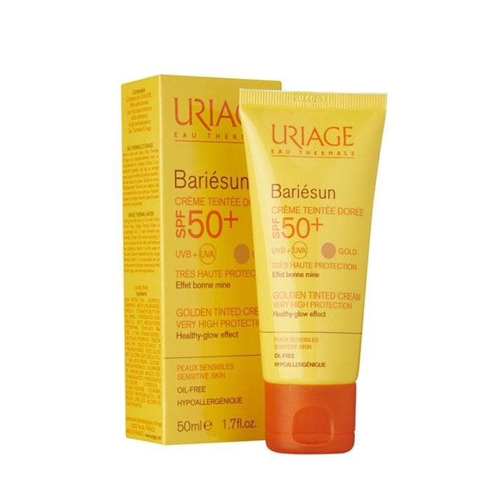 УРИАЖ BARIESUN ТОНИРАН КРЕМ ЗА ЛИЦЕ ЗЛАТИСТ SPF 50+ 50 МЛ. / URIAGE BARIESUN VERY HIGH PROTECTION TINTED CREAM FOR SENSITIVE SKIN SPF 50