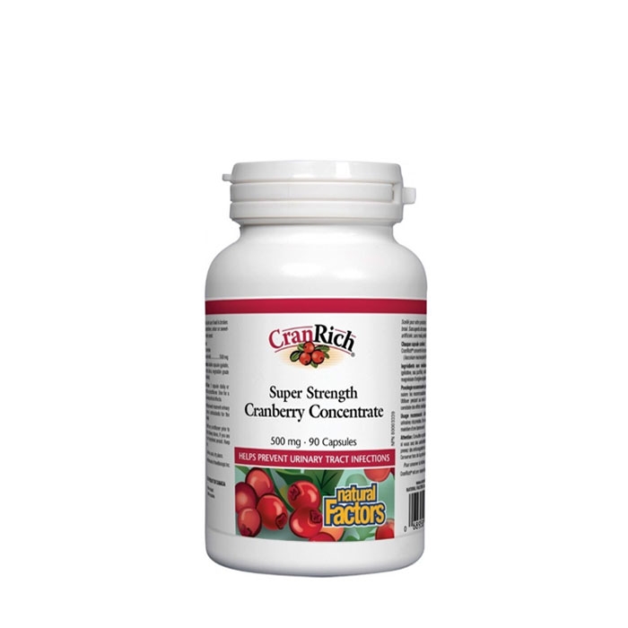 НАТУРАЛ ФАКТОРС ЧЕРВЕНА БОРОВИНКА капсули 500 мг 90 броя / NATURAL FACTORS CRANRICH