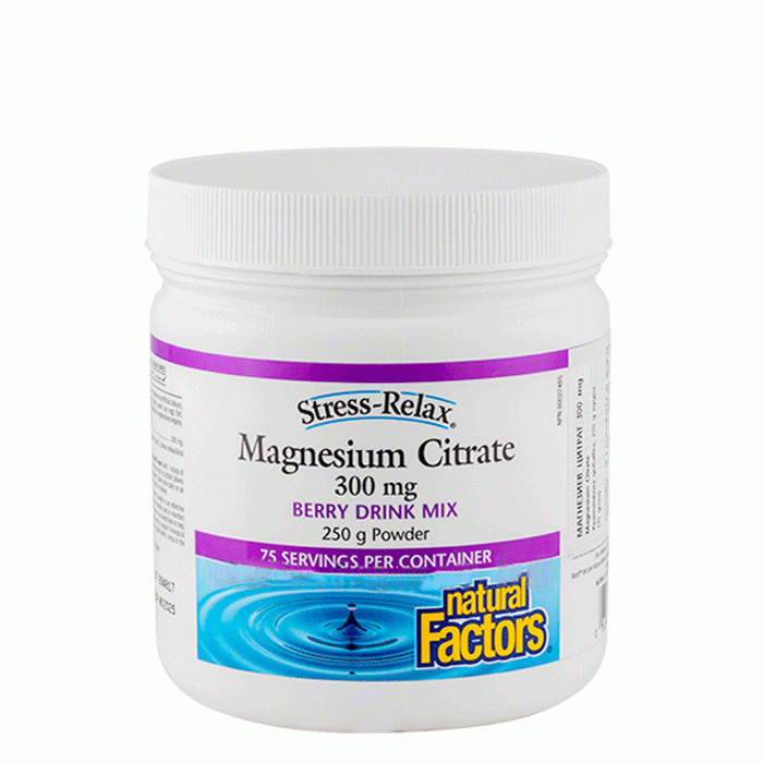 НАТУРАЛ ФАКТОРС МАГНЕЗИЙ ЦИТРАТ прах 250 г / NATURAL FACTORS MAGNESIUM CITRATE POWDER