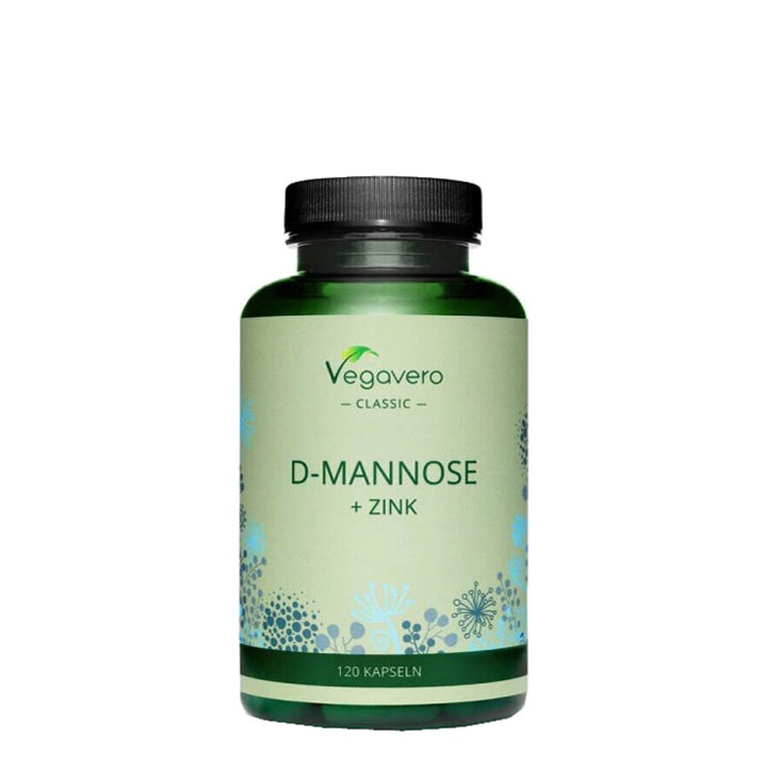 D-МАНОЗА+ЦИНК ВЕГАВЕРО капсули 120 броя / VEGAVERO D-MANNOSE+ZINC