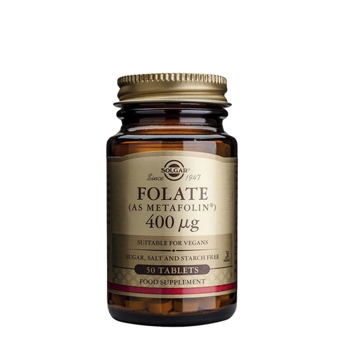 СОЛГАР ФОЛАТ таблетки 400 мкг. 50 броя / SOLGAR FOLATE