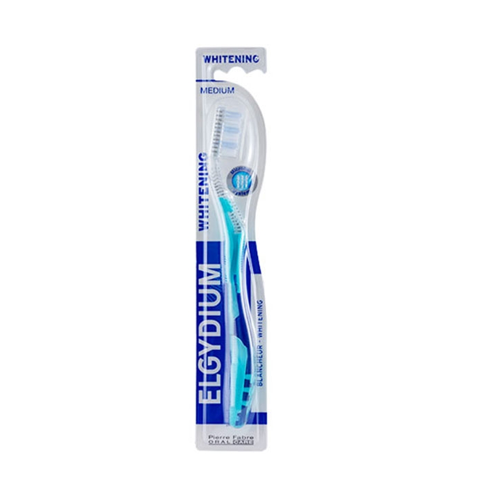 ЧЕТКА ЗА ЗЪБИ ЕЛГИДИУМ ИЗБЕЛВАЩА МЕДИУМ 1 брой / ELGYDIUM WHITENING TOOTHBRUSH MEDIUM