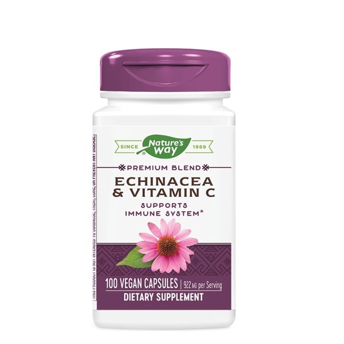 ЕХИНАЦЕЯ И ВИТАМИН C капсули 461 мг 100 броя / NATURE&#039;S WAY ECHINACEA AND VITAMIN C