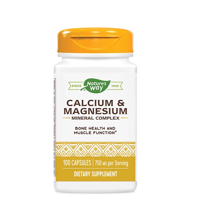 КАЛЦИЙ МАГНЕЗИЙ капсули 250 мг. 100 броя / NATURE&#039;S WAY CALCIUM MAGNESIUM