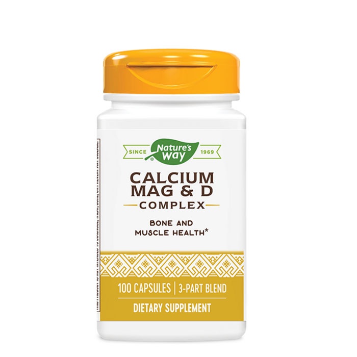 КАЛЦИЙ МАГНЕЗИЙ ВИТАМИН D капсули 100 броя / NATURE&#039;S WAY CALCIUM MAG &amp; D COMPLEX