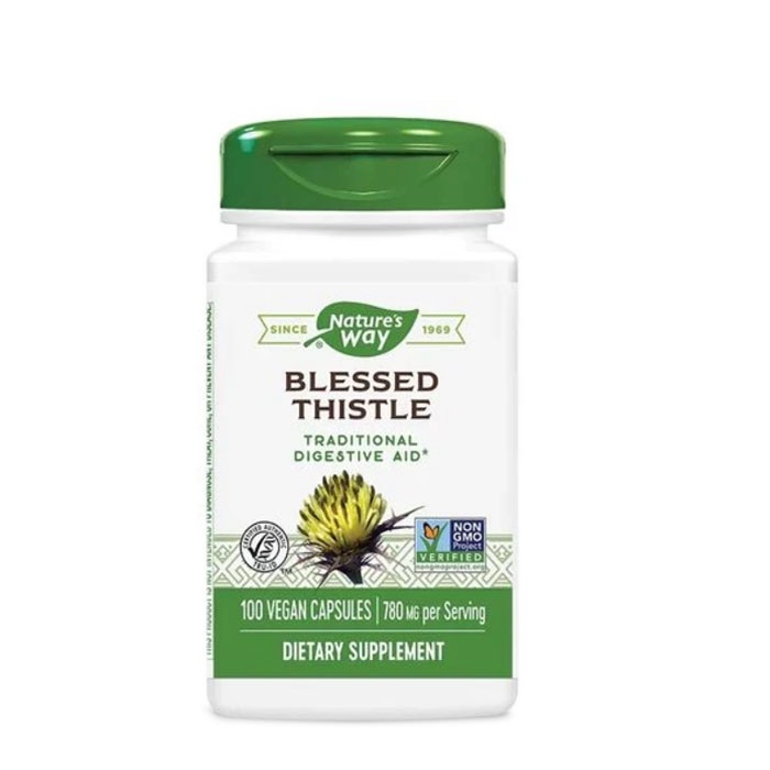 ПРЕСЕЧКА - БЛАГОСЛОВЕН ТРЪН капсули 390 мг. 100 броя / NATURE&#039;S WAY BLESSED THISTLE HERB